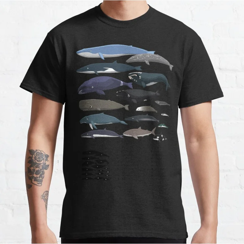 Whale Species size comparison set Retro sea Shark ocean animal Short-sleeve crewneck T-shirt for men large size Adult Tops S-6xl
Whale Species size comparison set Retro sea Shark ocean animal Short-sleeve crewneck T-shirt for men large size Adult Tops S-6xl