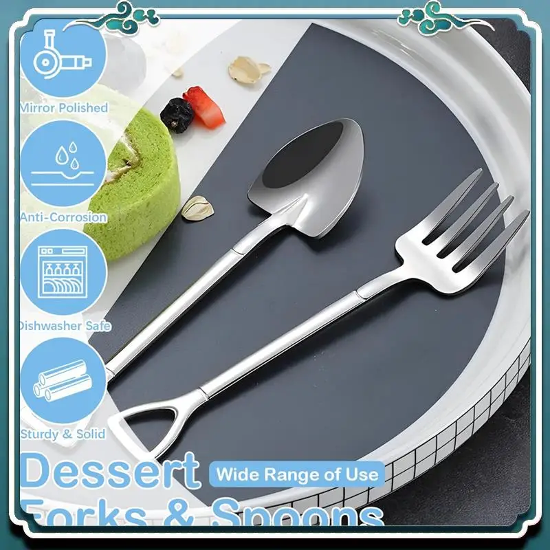 12PCS Dessert Spoons And Forks Kit Shovel Shape Ice Cream Spoons Kit Mini Shovel Spoons For Coffee Yogurt Cake Fruit
12PCS Dessert Spoons And Forks Kit Shovel Shape Ice Cream Spoons Kit Mini Shovel Spoons For Coffee Yogurt Cake Fruit