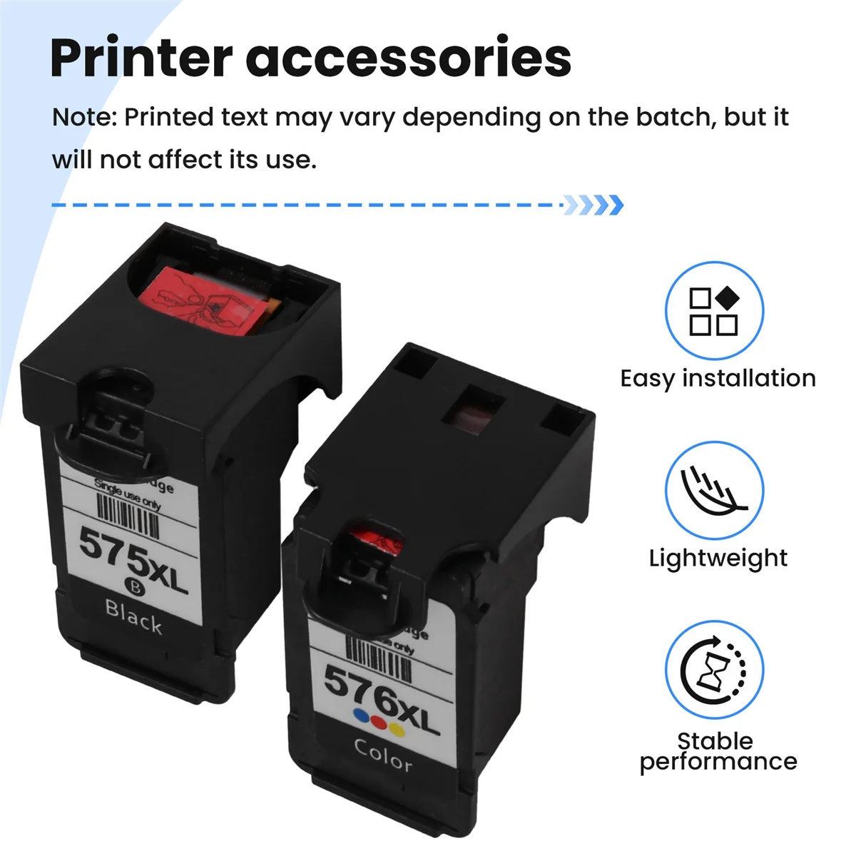 AA98 1 SET Ink 575 XL 576 XL for TS3550i TS3551i TR4750i TR4751i Printer Supplies
AA98 1 SET Ink 575 XL 576 XL for TS3550i TS3551i TR4750i TR4751i Printer Supplies