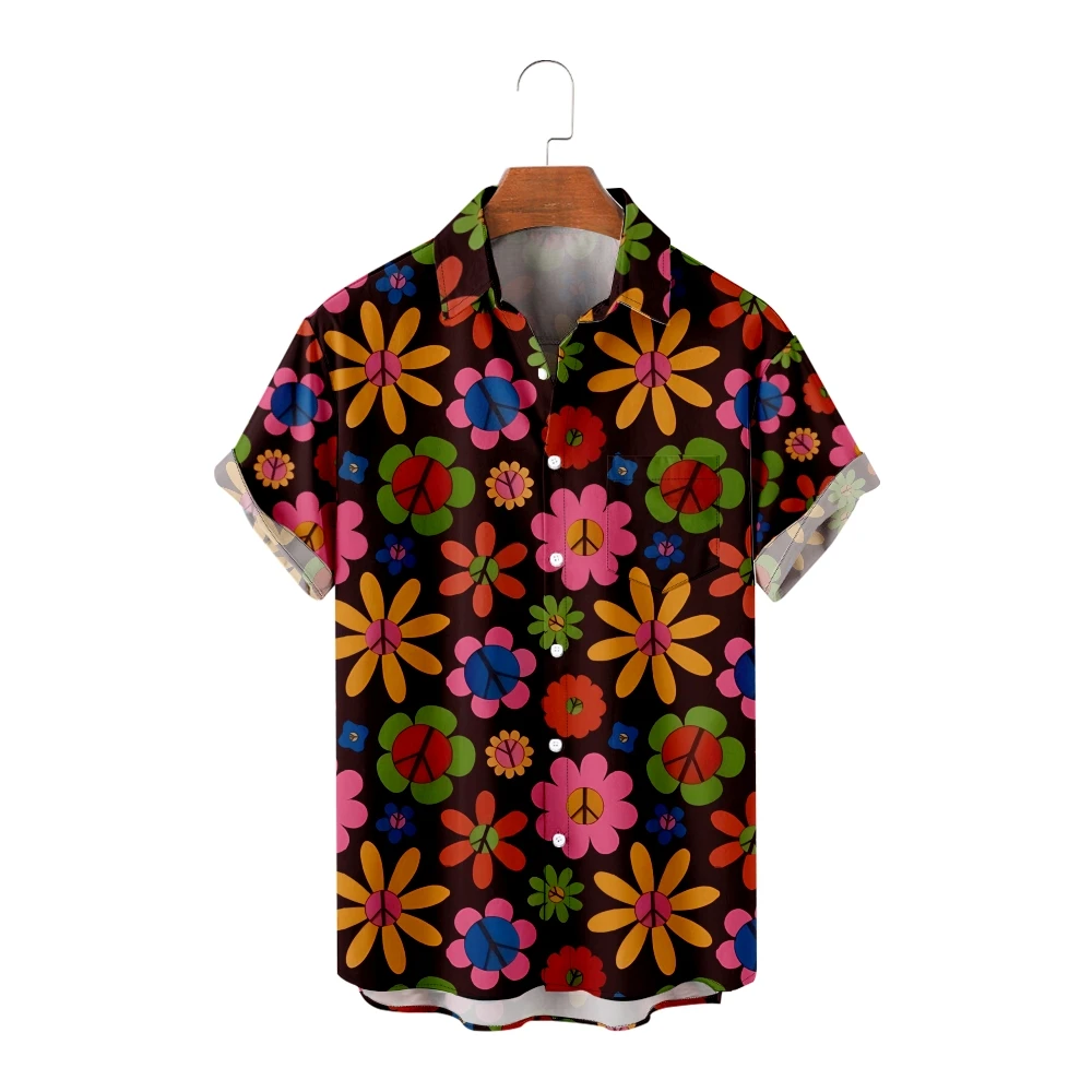 Hawaiian Shirts for Men Flowers Print Short Sleeve Black Shirts Summer Tops Breathable
Hawaiian Shirts for Men Flowers Print Short Sleeve Black Shirts Summer Tops Breathable