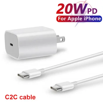 20W PD Charger Fast Charging Type C Phone Charger Adapter For iPhone 15 14 13 Pro Max Mini X XS EU/US Plug Quick Charge Charger