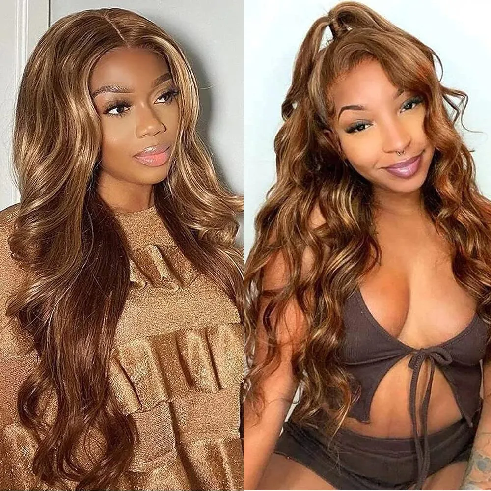 Mixed Brown and Blonde Long Straight Synthetic lace front Wig with Full Bangs, Suitable for Stage Performance and Daily Outings
Mixed Brown and Blonde Long Straight Synthetic lace front Wig with Full Bangs, Suitable for Stage Performance and Daily Outings