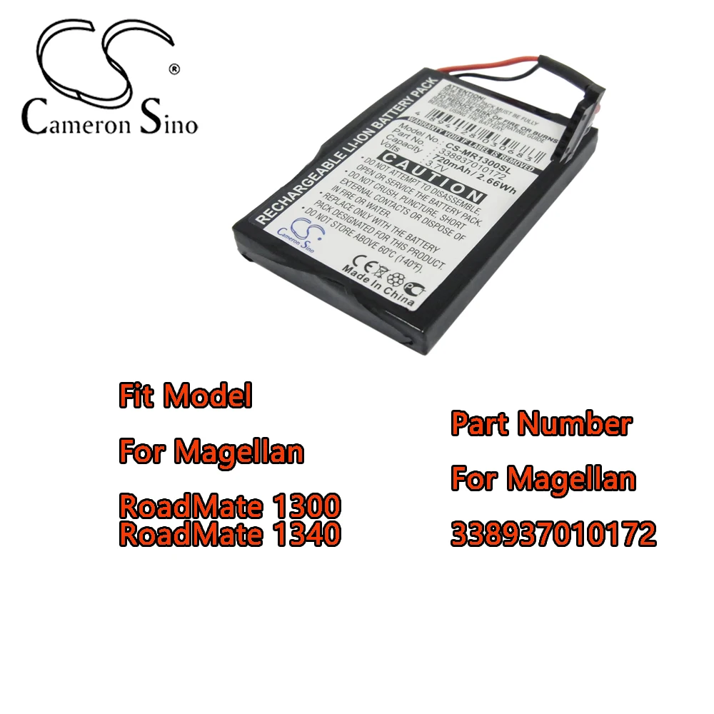 Cameron Sino 720mAh GPS, Navigator Battery For Magellan For Magellan RoadMate 1300 RoadMate 1340 For Magellan 338937010172
Cameron Sino 720mAh GPS, Navigator Battery For Magellan For Magellan RoadMate 1300 RoadMate 1340 For Magellan 338937010172