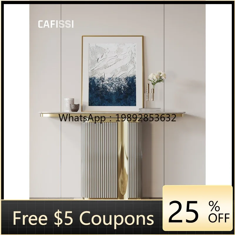 LYY Light Luxury Entryway Table Hong Kong Style Light Luxury Solid Wood Hall Cabinet High-end Natural Marble Decorative Case
LYY Light Luxury Entryway Table Hong Kong Style Light Luxury Solid Wood Hall Cabinet High-end Natural Marble Decorative Case