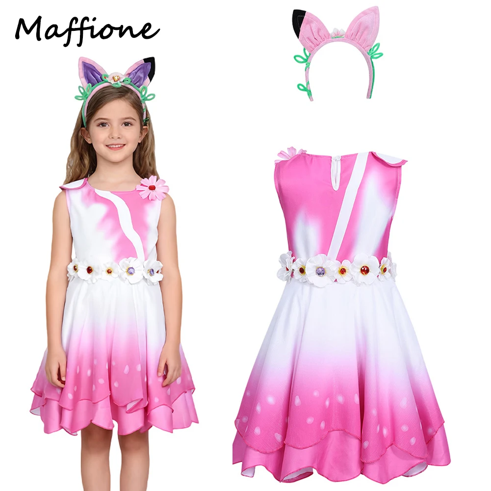 2025 кукольный домик Габби из фильма, детское платье для девочек, костюм, головные уборы, юбки с цветочным узором, комплект, ролевые костюмы для Хэллоуина
2025 кукольный домик Габби из фильма, детское платье для девочек, костюм, головные уборы, юбки с цветочным узором, комплект, ролевые костюмы для Хэллоуина