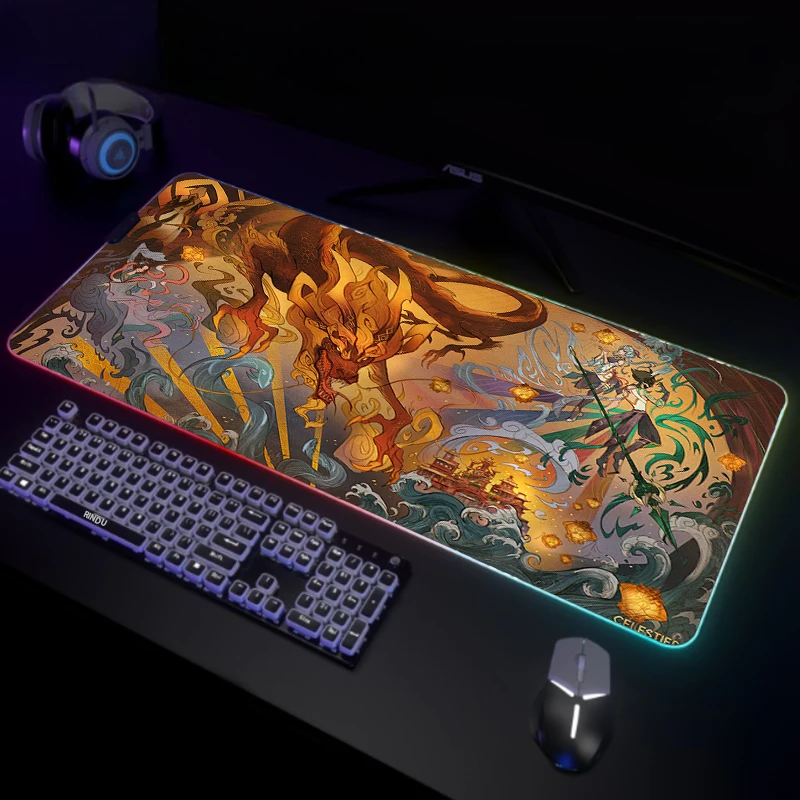 Genshin Impact Large RGB Mouse Pad Gaming Mousepad LED Mouse Mat Gamer Desk Mat Desk Pads RGB Keyboard Mats XXL Mousepads
Genshin Impact Large RGB Mouse Pad Gaming Mousepad LED Mouse Mat Gamer Desk Mat Desk Pads RGB Keyboard Mats XXL Mousepads
