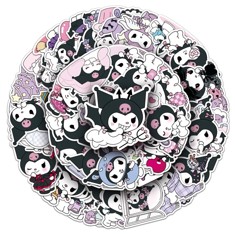 50PCS Sanrio Cartoon Cute Kuromi Doodle Laptop Luggage Water Cup Skateboard Children's Creative Decorative Waterproof Stickers
50PCS Sanrio Cartoon Cute Kuromi Doodle Laptop Luggage Water Cup Skateboard Children's Creative Decorative Waterproof Stickers