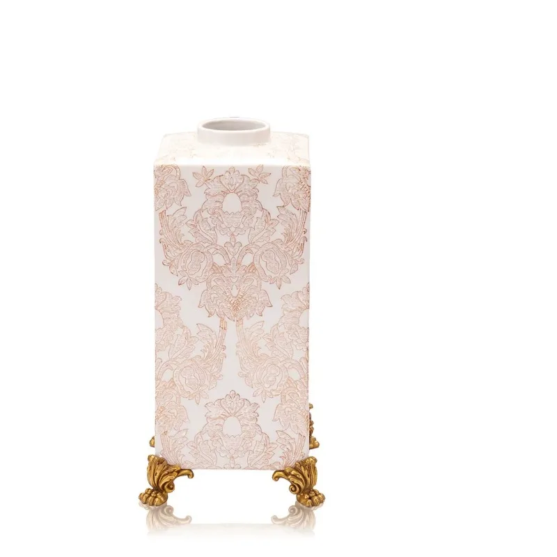 French light luxury high-end ceramic art vase ornament entrance dining table flower ware
French light luxury high-end ceramic art vase ornament entrance dining table flower ware