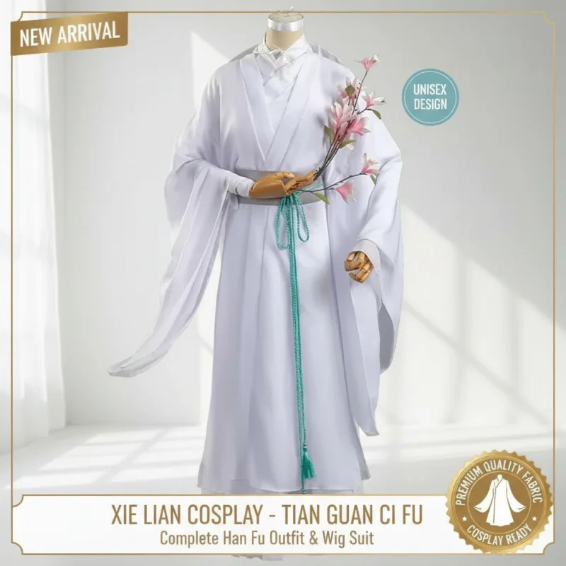 ☆YunCos Anime Xie Lian Cosplay Costume Tian Guan Ci Fu White Hanfu Outfit Wig Set for Halloween☆
☆YunCos Anime Xie Lian Cosplay Costume Tian Guan Ci Fu White Hanfu Outfit Wig Set for Halloween☆