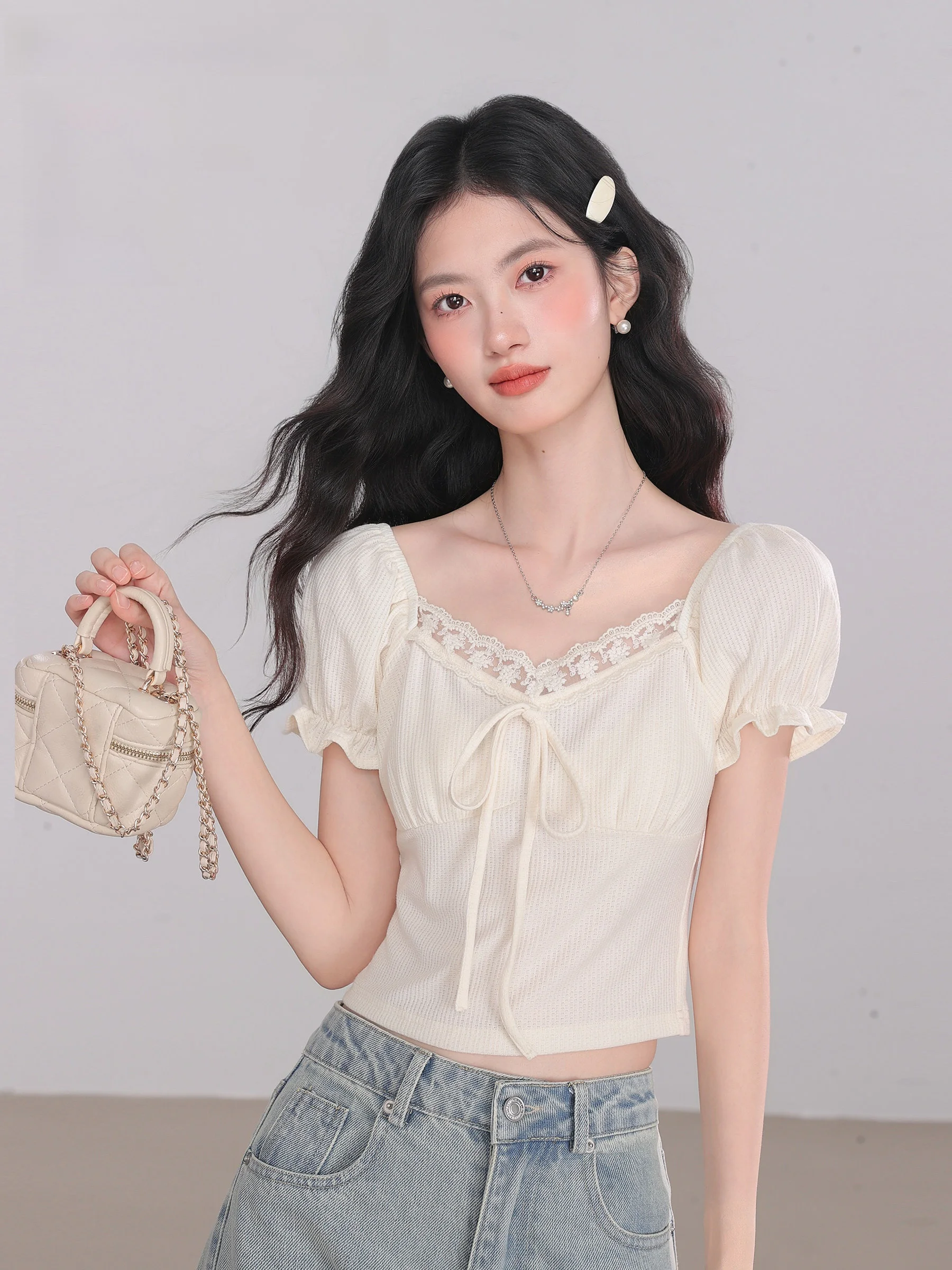 ort Sve Chiffon irt Women's Summer Lace Wood ain Knot oulder irt Ling Jiu Commute Sle Polyester...
ort Sve Chiffon irt Women's Summer Lace Wood ain Knot oulder irt Ling Jiu Commute Sle Polyester...