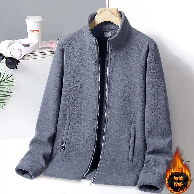 Осень-зима, новая мужская пара, утепленная флисовая куртка из ягненка, свитер
Осень-зима, новая мужская пара, утепленная флисовая куртка из ягненка, свитер