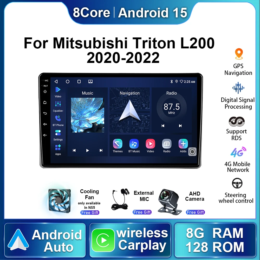 Автомобильный радиоприемник 5G Android15 для Mitsubishi L200 5 Triton 2020 2021 2022, авто беспроводной мультимедийный плеер Carplay, стереонавигация, GPS
Автомобильный радиоприемник 5G Android15 для Mitsubishi L200 5 Triton 2020 2021 2022, авто беспроводной мультимедийный плеер Carplay, стереонавигация, GPS
