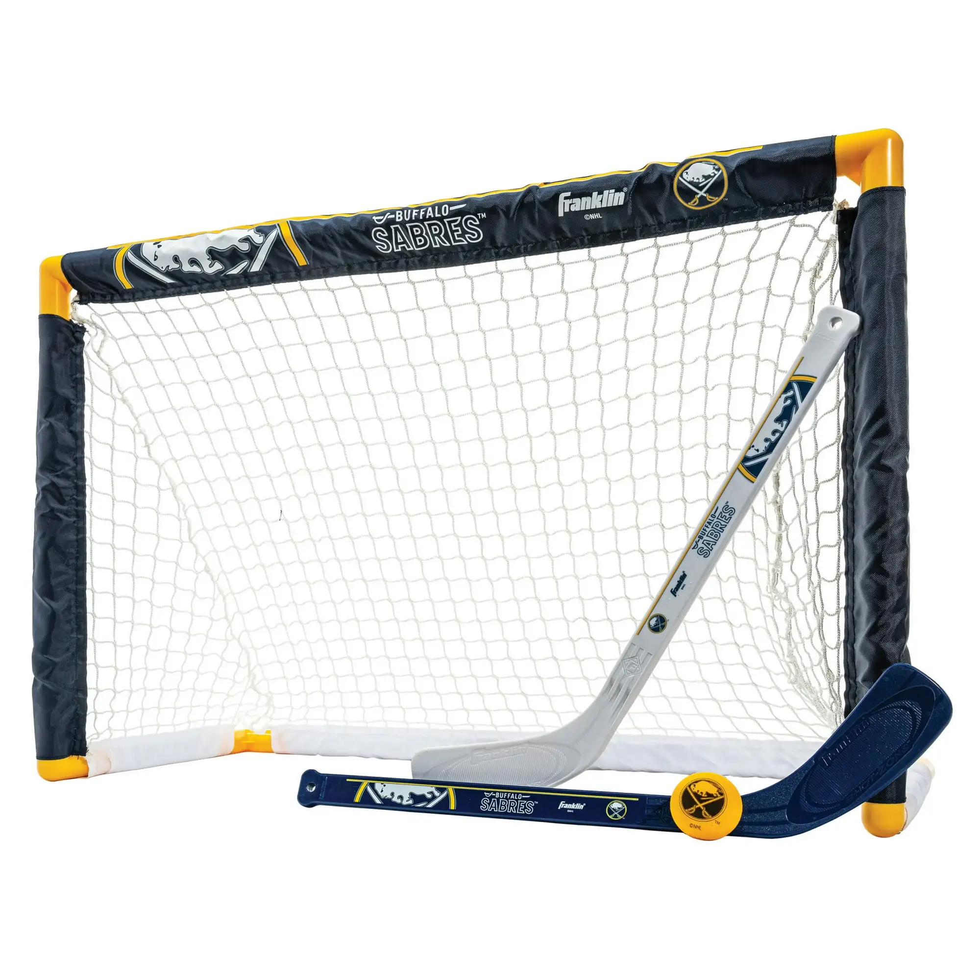 Franklin Sports NHL Buffalo Sabres Hockey Mini Juego - Portería de Hockey en la Rodilla para Niños
Franklin Sports NHL Buffalo Sabres Hockey Mini Juego - Portería de Hockey en la Rodilla para Niños