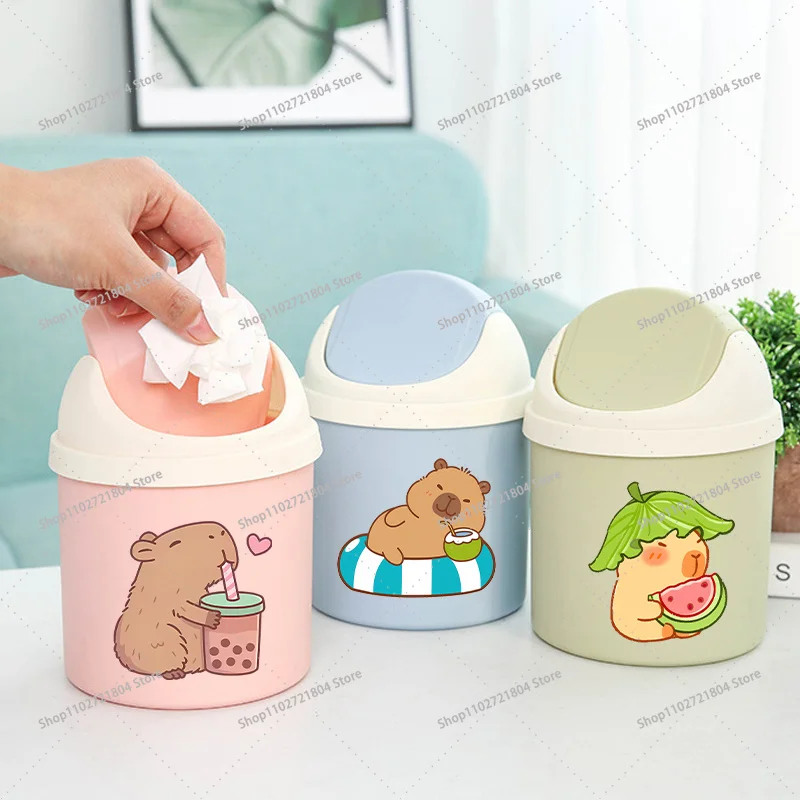 Capibara Cute Desktop Trash Can Anime Cartoon Printed Garbage Can Men Women Workspace Garbage Storage Fashion Mini Box Gifts
Capibara Cute Desktop Trash Can Anime Cartoon Printed Garbage Can Men Women Workspace Garbage Storage Fashion Mini Box Gifts