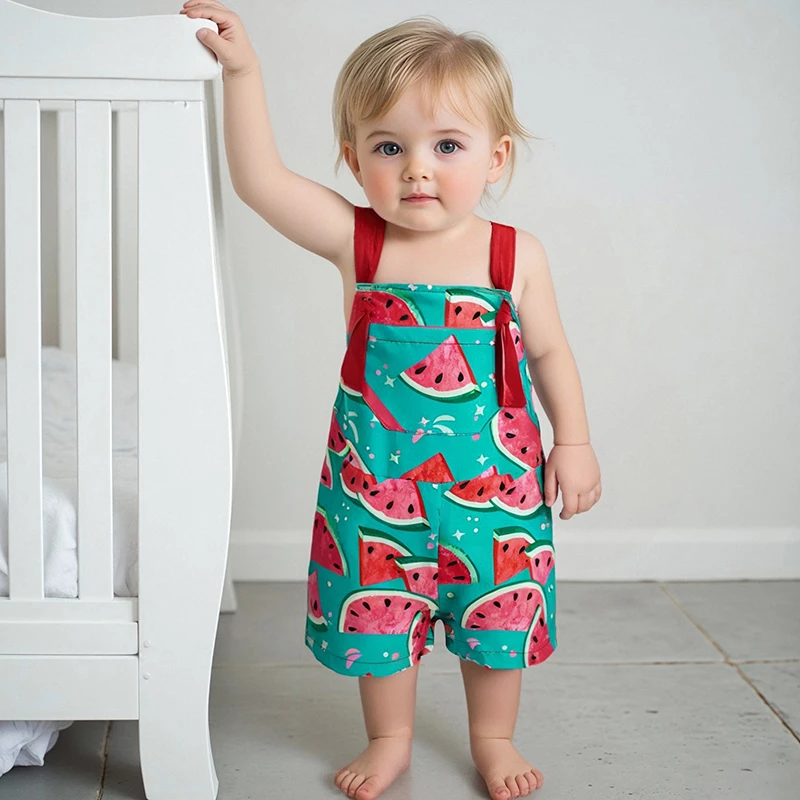 Kids Girls Overall Shorts Watermelon Print Jumpsuit Summer Loose Playsuits with Pocket for Casual Daily
Kids Girls Overall Shorts Watermelon Print Jumpsuit Summer Loose Playsuits with Pocket for Casual Daily