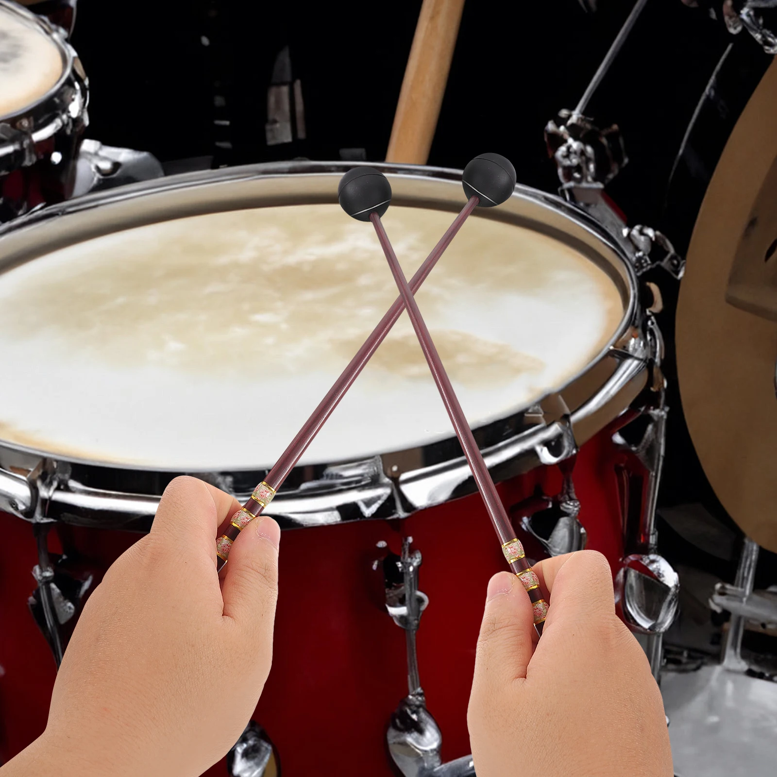 1Pair Drumstick Marimba Mallet Practical Universal Percussion Mallets Secure Grip Longevity Beginners Professionals
1Pair Drumstick Marimba Mallet Practical Universal Percussion Mallets Secure Grip Longevity Beginners Professionals