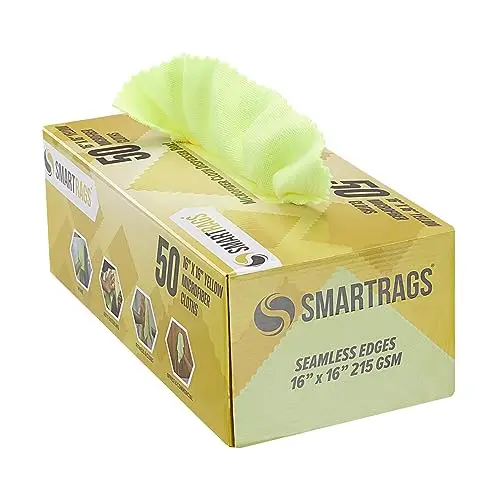 50 Count 16x16 Inch Yellow Microfiber Cleaning Towels, 215 GSM, Lint-Free, Reusable For Car, Office, Home Use
50 Count 16x16 Inch Yellow Microfiber Cleaning Towels, 215 GSM, Lint-Free, Reusable For Car, Office, Home Use