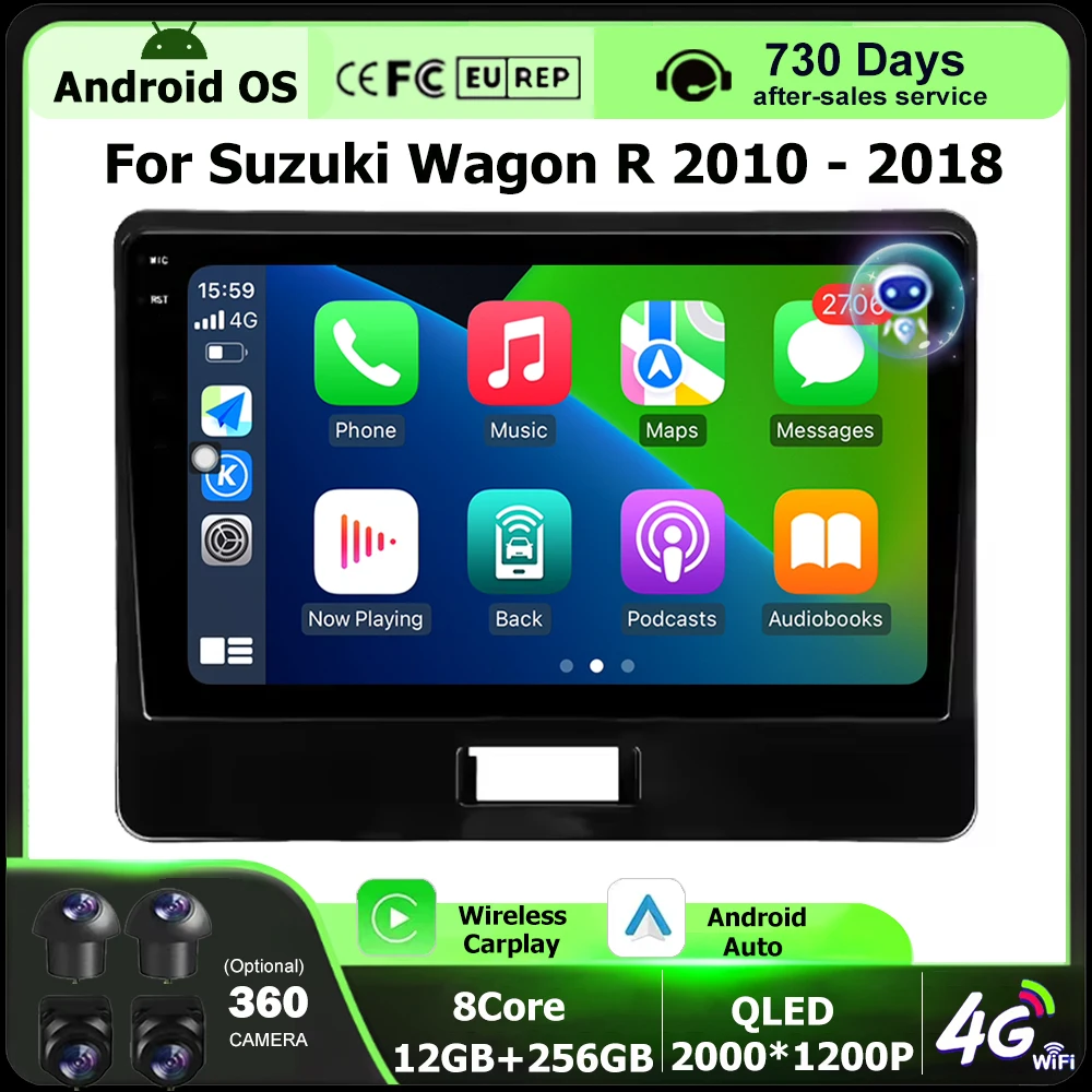 Android 16 Auto CarPlay For Suzuki Wagon R 2010 - 2018 Car Radio Multimedia Video Player GPS Navigation Stereo Bluetooth 4G WIFI
Android 16 Auto CarPlay For Suzuki Wagon R 2010 - 2018 Car Radio Multimedia Video Player GPS Navigation Stereo Bluetooth 4G WIFI