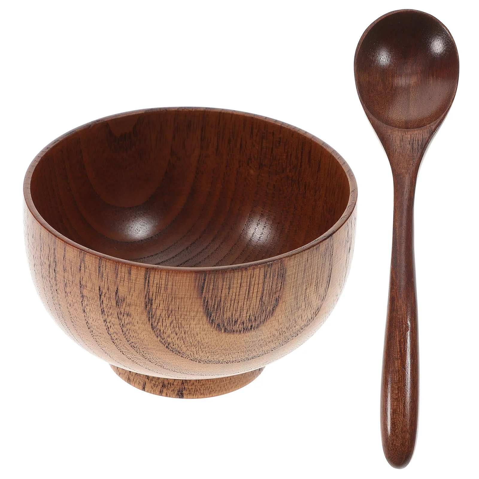 2 Pcs Wooden Food Bowl Spoon Set Crack Resistant Salad Rice Vegetable Serving Container Hand Wash Elegant Grain Eco
2 Pcs Wooden Food Bowl Spoon Set Crack Resistant Salad Rice Vegetable Serving Container Hand Wash Elegant Grain Eco