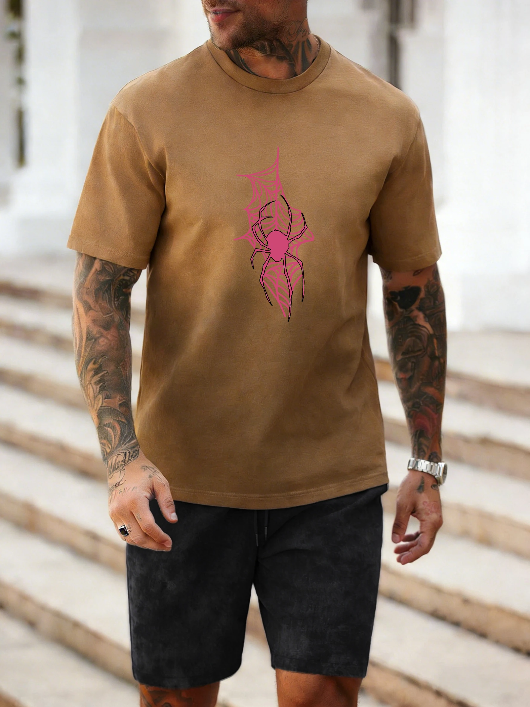 Розовая футболка с принтом «Звездная девушка-паук» и эффектом тай-дай, мужская хлопковая модная футболка, комплект, повседневный мягкий топ, свободный крой, короткий рукав
Розовая футболка с принтом «Звездная девушка-паук» и эффектом тай-дай, мужская хлопковая модная футболка, комплект, повседневный мягкий топ, свободный крой, короткий рукав