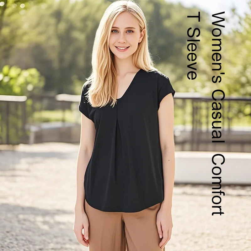 95% Cotton Women's T-Shirt Summer Loose Casual Short Sleeved V-Neck Solid Color Basic Women's Top 티셔츠 футболка,M30395
95% Cotton Women's T-Shirt Summer Loose Casual Short Sleeved V-Neck Solid Color Basic Women's Top 티셔츠 футболка,M30395