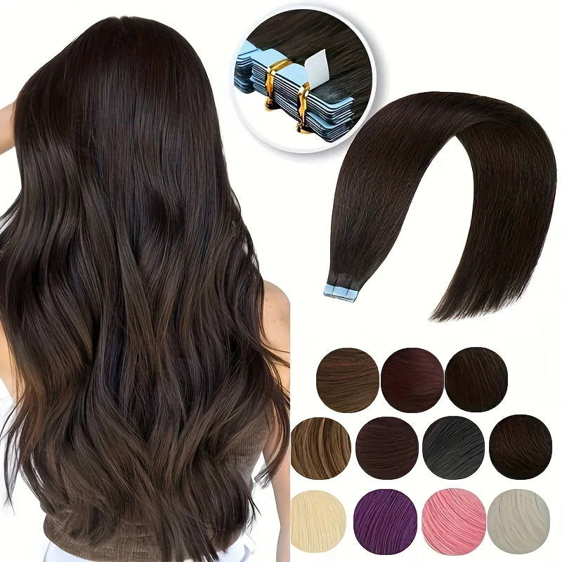 Tape In Bio Synthetic Hair Extensions 20pcs/ lot 24inches Heat Resistant Fiber Straight Seamless PU Skin Weft Tape Ins For Women
Tape In Bio Synthetic Hair Extensions 20pcs/ lot 24inches Heat Resistant Fiber Straight Seamless PU Skin Weft Tape Ins For Women