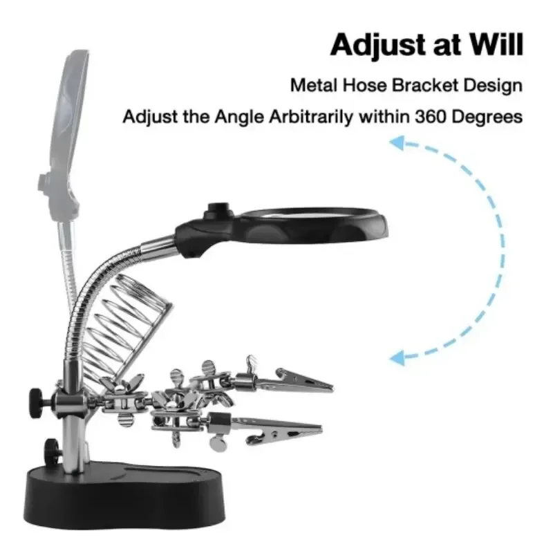 3.5X 12X Welding Auxiliary Clip Magnifier Soldering Iron Board Welding Iron Magnifying Glass Bracket Tools Lupe
3.5X 12X Welding Auxiliary Clip Magnifier Soldering Iron Board Welding Iron Magnifying Glass Bracket Tools Lupe