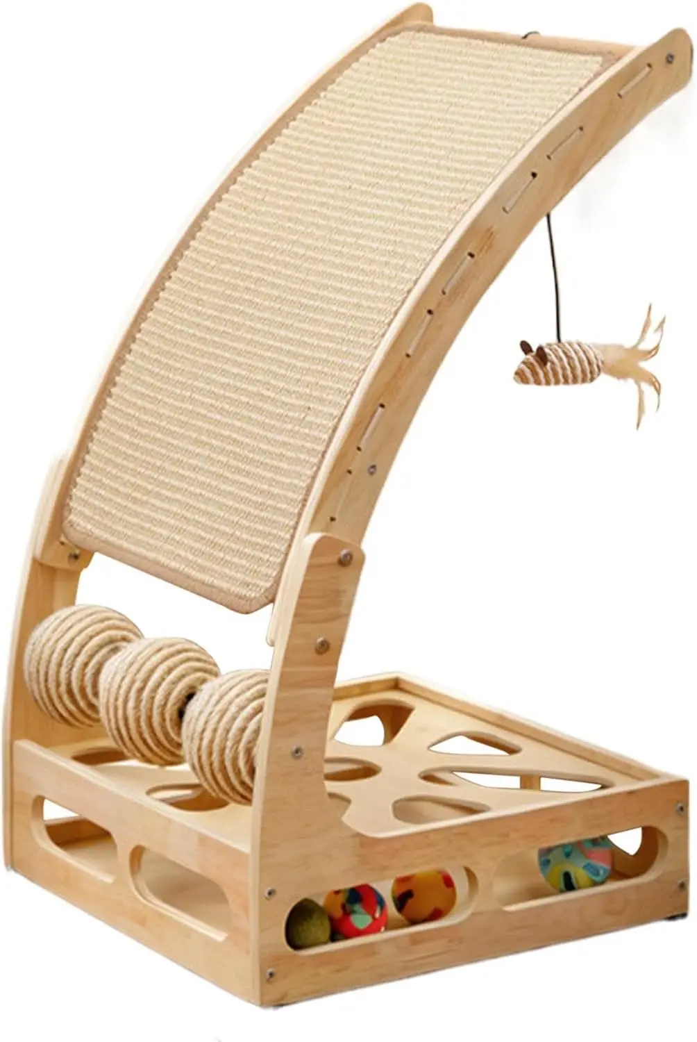 Vertical Cat Scratcher, Cardboard Scratch Pad Board, Furniture Protector Toy with Ball Maze, Corrugated Paper Scratcher
Vertical Cat Scratcher, Cardboard Scratch Pad Board, Furniture Protector Toy with Ball Maze, Corrugated Paper Scratcher