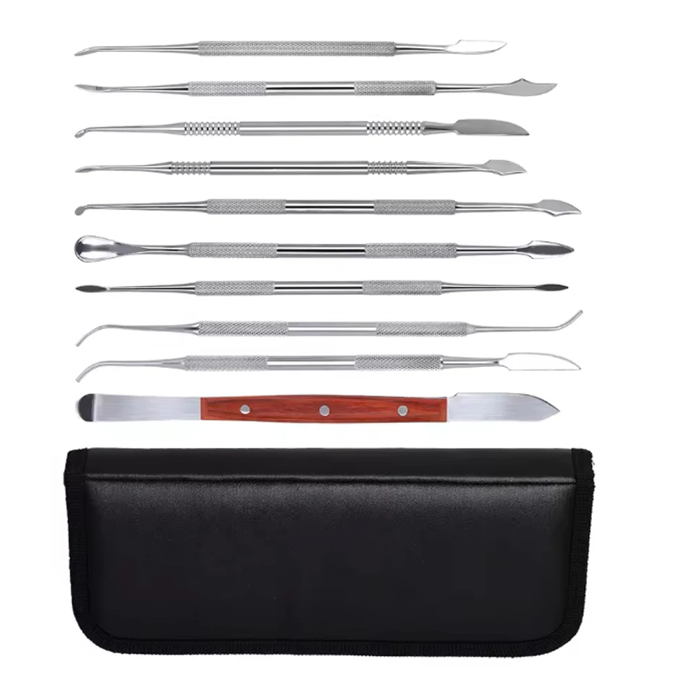 10Pc Stainless Steel Dental Spatula Set for Teeth Wax Carving Versatile Plaster Knife Tools for Dentists and Students
10Pc Stainless Steel Dental Spatula Set for Teeth Wax Carving Versatile Plaster Knife Tools for Dentists and Students