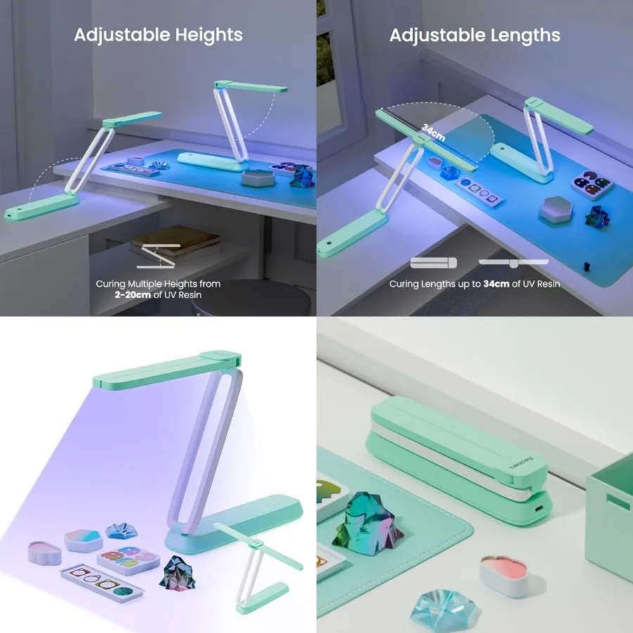 AirWave Pro UV Light for Resin Curing, UV Resin Light, Wireless and Rechargeable UV Lamp, 3-in-1 Uses, Foldable Blacklight Ultr
AirWave Pro UV Light for Resin Curing, UV Resin Light, Wireless and Rechargeable UV Lamp, 3-in-1 Uses, Foldable Blacklight Ultr