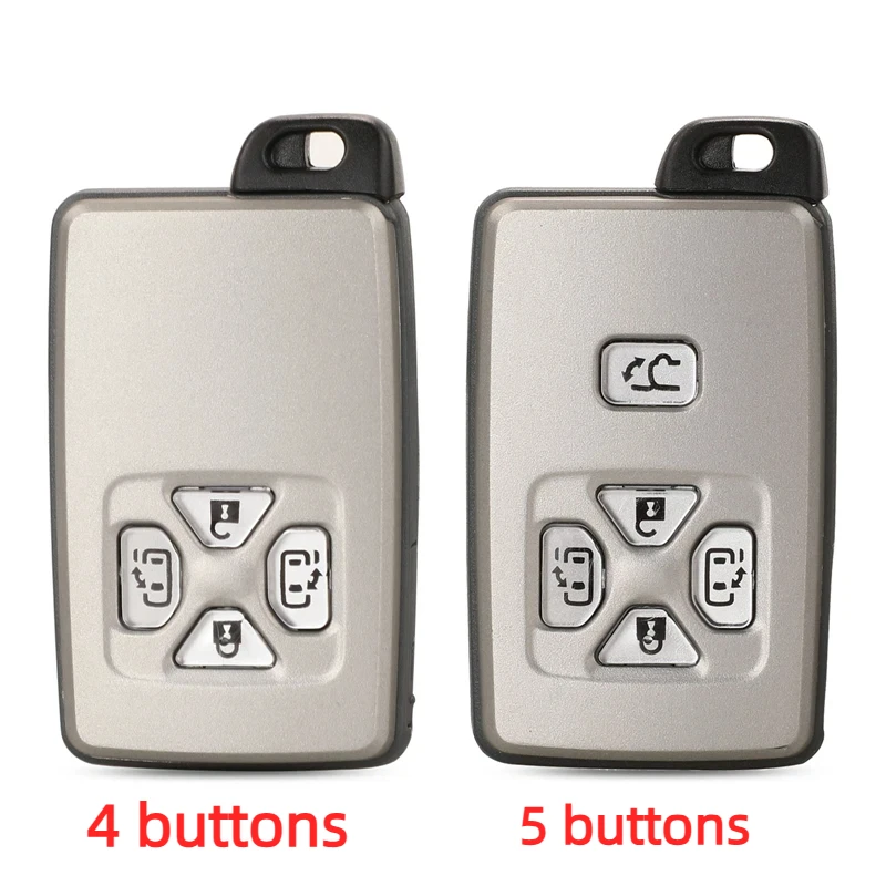 Smart Keyless Shell for Toyota Noah Voxi Alphard Estima Vellfire Smart Card Remote Car Key Case Fob 4/5 Button
Smart Keyless Shell for Toyota Noah Voxi Alphard Estima Vellfire Smart Card Remote Car Key Case Fob 4/5 Button