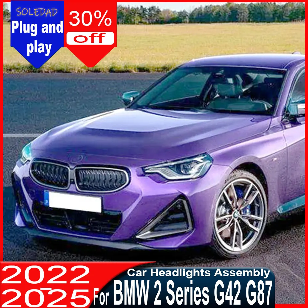 Car Headlight for BMW 2 Series G42 G87 M2 2022 2023 2024 2025 Upgrade to Premium LED Scoop headlights Assemblies Plug And Play
Car Headlight for BMW 2 Series G42 G87 M2 2022 2023 2024 2025 Upgrade to Premium LED Scoop headlights Assemblies Plug And Play