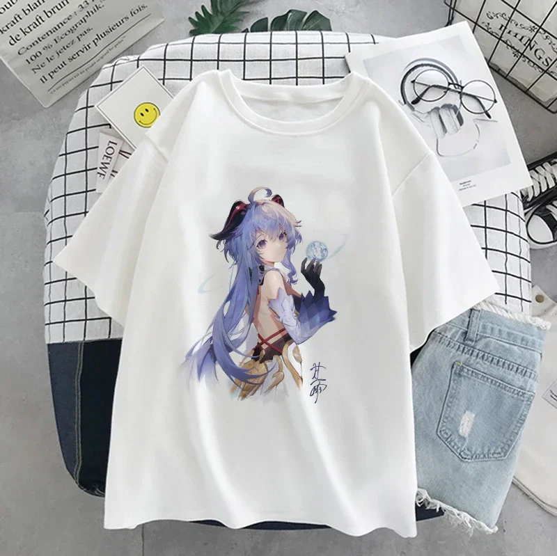 2023 Summer Women T-shirt Fashion Genshin Impact Kawaii Anime Graphic Short Sleeve T Shirt Female Harajuku y2k Clothes Tops
2023 Summer Women T-shirt Fashion Genshin Impact Kawaii Anime Graphic Short Sleeve T Shirt Female Harajuku y2k Clothes Tops