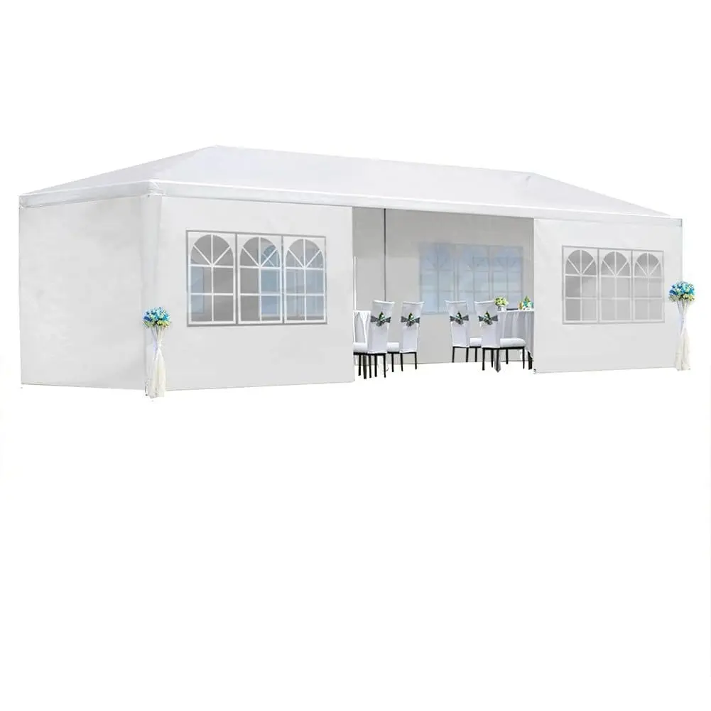 10' x 30' Outdoor Canopy Tent White Wedding Party Tent, Heavy Duty Waterproof Gazebo with Brighter Windows, 5, Customized
10' x 30' Outdoor Canopy Tent White Wedding Party Tent, Heavy Duty Waterproof Gazebo with Brighter Windows, 5, Customized