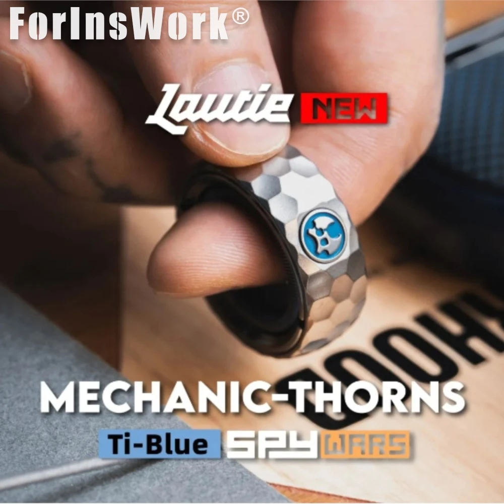 LAUTIE Titanium Blue Mechanic-Thorns Fidget Ring, Spy Wars Series Adjustable Magnetic Settings Magnetic Fidget Toy
LAUTIE Titanium Blue Mechanic-Thorns Fidget Ring, Spy Wars Series Adjustable Magnetic Settings Magnetic Fidget Toy