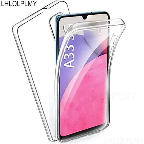 Coque transparente Double face pour Samsung Galaxy A13 A33 A53 5G A73 A23 A32 M13 A25 A04 A14 A24 A34 A54 A05S A15 A35 A55 A16 A06