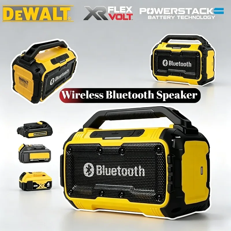 Беспроводная Bluetooth-совместимая колонка Dewalt с сабвуфером, электрическая стереосистема, водонепроницаемая портативная акустика для строительных площадок на открытом воздухе
Беспроводная Bluetooth-совместимая колонка Dewalt с сабвуфером, электрическая стереосистема, водонепроницаемая портативная акустика для строительных площадок на открытом воздухе