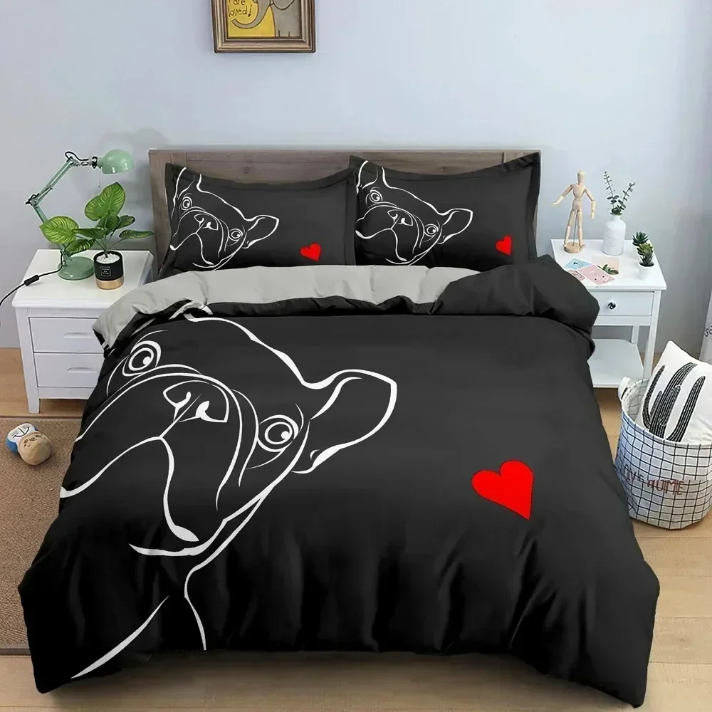 Top Cartoon Dog Duvet Cover Cute Pet Printed Bedding Set Comforter Covers Twin King Quilt Cover With Pillowcase Bedclothes
Top Cartoon Dog Duvet Cover Cute Pet Printed Bedding Set Comforter Covers Twin King Quilt Cover With Pillowcase Bedclothes