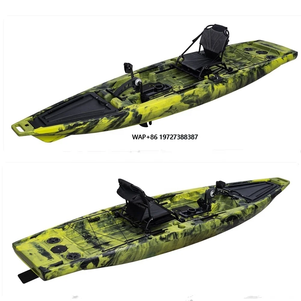 Ocean Fishing Kayak 1 Person Boat Pedal Drive with Pedal and Chair
Ocean Fishing Kayak 1 Person Boat Pedal Drive with Pedal and Chair