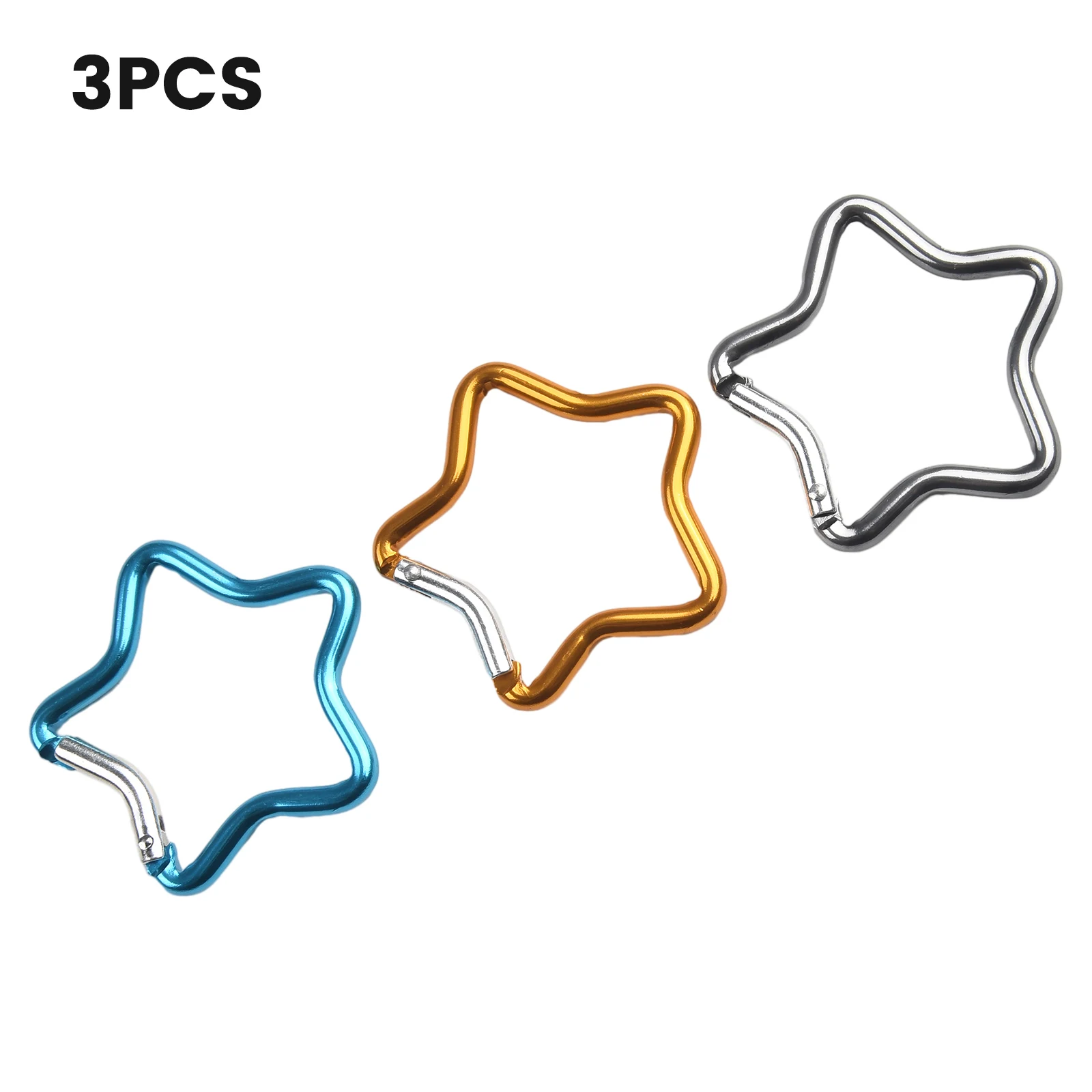 3pcs Star Lock Carabiner Clips Star Spring Hook Keyring Traveling Camping Fishing Parts Karabiner Random Color Aluminum Alloy
3pcs Star Lock Carabiner Clips Star Spring Hook Keyring Traveling Camping Fishing Parts Karabiner Random Color Aluminum Alloy