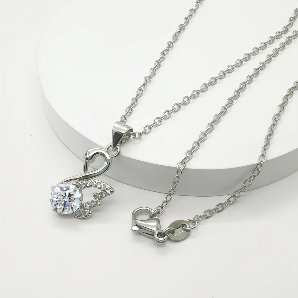 925 Sterling Silver Necklace Pendant 5A Zircon for Women Wedding Jewelry Engagement Fashion Party Classics High Quality Gift
925 Sterling Silver Necklace Pendant 5A Zircon for Women Wedding Jewelry Engagement Fashion Party Classics High Quality Gift