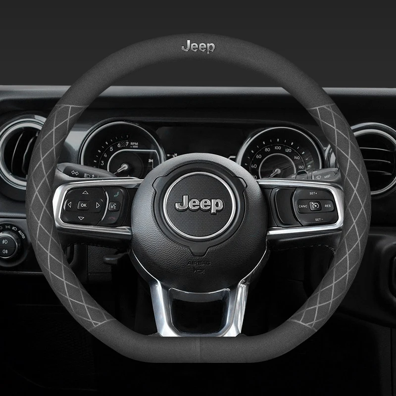 Car Steering Wheel Covers Breathable Anti Slip 2025 New Product For Jeep Renegade Compass Grand Cherokee Patriot Liberty
Car Steering Wheel Covers Breathable Anti Slip 2025 New Product For Jeep Renegade Compass Grand Cherokee Patriot Liberty