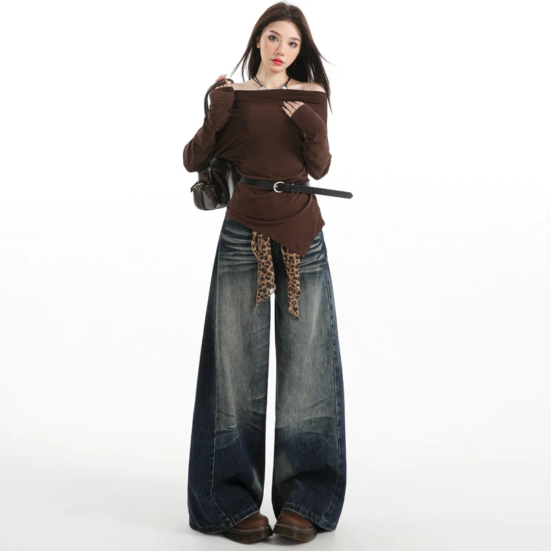 Fashion Trendy Hot Girl Style Jeans Women Wide Leg Straight Versatile Pants
Fashion Trendy Hot Girl Style Jeans Women Wide Leg Straight Versatile Pants