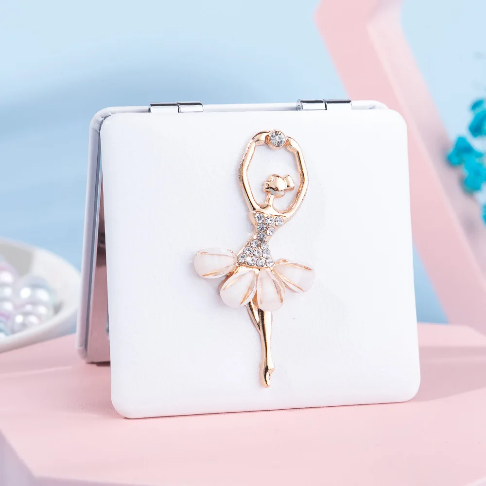 Mini PU Leather High-definition Double-sided Portable Makeup Mirror Ballet Girl Lipstick High-end Home Decoration Mirror
Mini PU Leather High-definition Double-sided Portable Makeup Mirror Ballet Girl Lipstick High-end Home Decoration Mirror