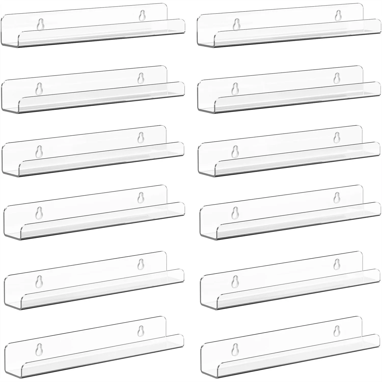 Clear Acrylic Vinyl Record Shelf Wall Mount, 12 Pack 12 Inch Album Display Holder, Floating Shelves for Living Room, Bedroom
Clear Acrylic Vinyl Record Shelf Wall Mount, 12 Pack 12 Inch Album Display Holder, Floating Shelves for Living Room, Bedroom