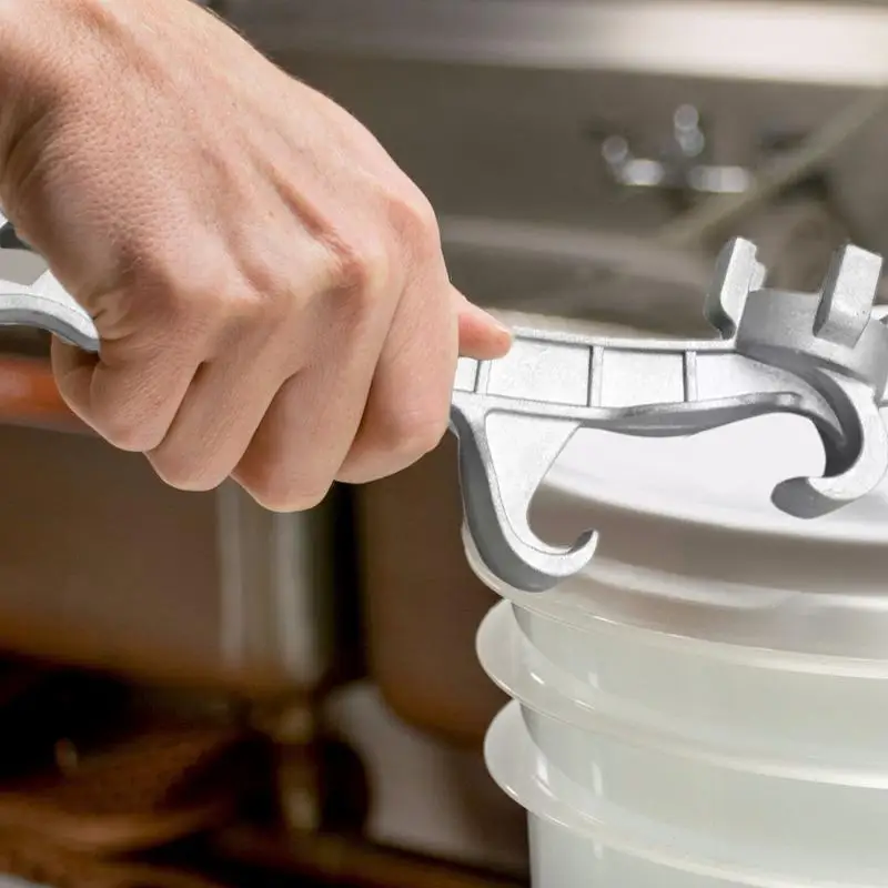 Pail Opener Multifunctional Bucket Opener Ergonomic Pail Opener Buckets Lid Wrench Metal Can Opener Lid Remover Tool For Home
Pail Opener Multifunctional Bucket Opener Ergonomic Pail Opener Buckets Lid Wrench Metal Can Opener Lid Remover Tool For Home