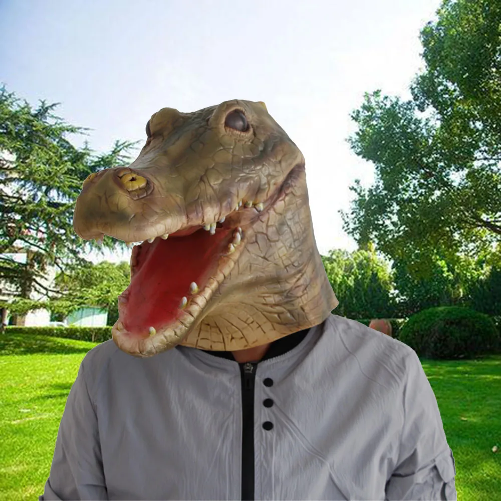 Horror Animal Mask Fashion Cosplay Realistic Headgear Halloween Carnival Party Prehistoric Crocodile Masquerade Costume Theat
Horror Animal Mask Fashion Cosplay Realistic Headgear Halloween Carnival Party Prehistoric Crocodile Masquerade Costume Theat