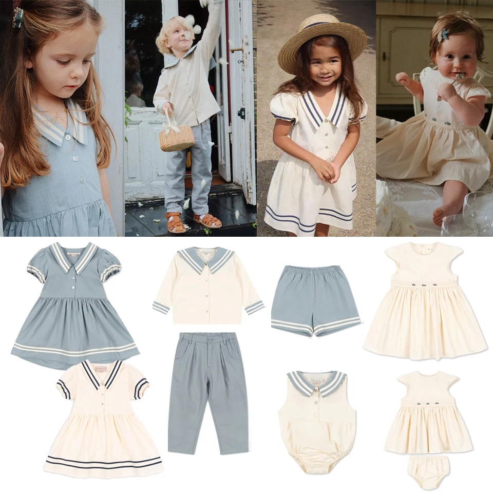 2025 New KS Children Clothes Set Boys Navy Style Shirt Shorts Girls Preppy Dress Baby Kids Cute Romper Boy Causal Tops Pants
2025 New KS Children Clothes Set Boys Navy Style Shirt Shorts Girls Preppy Dress Baby Kids Cute Romper Boy Causal Tops Pants