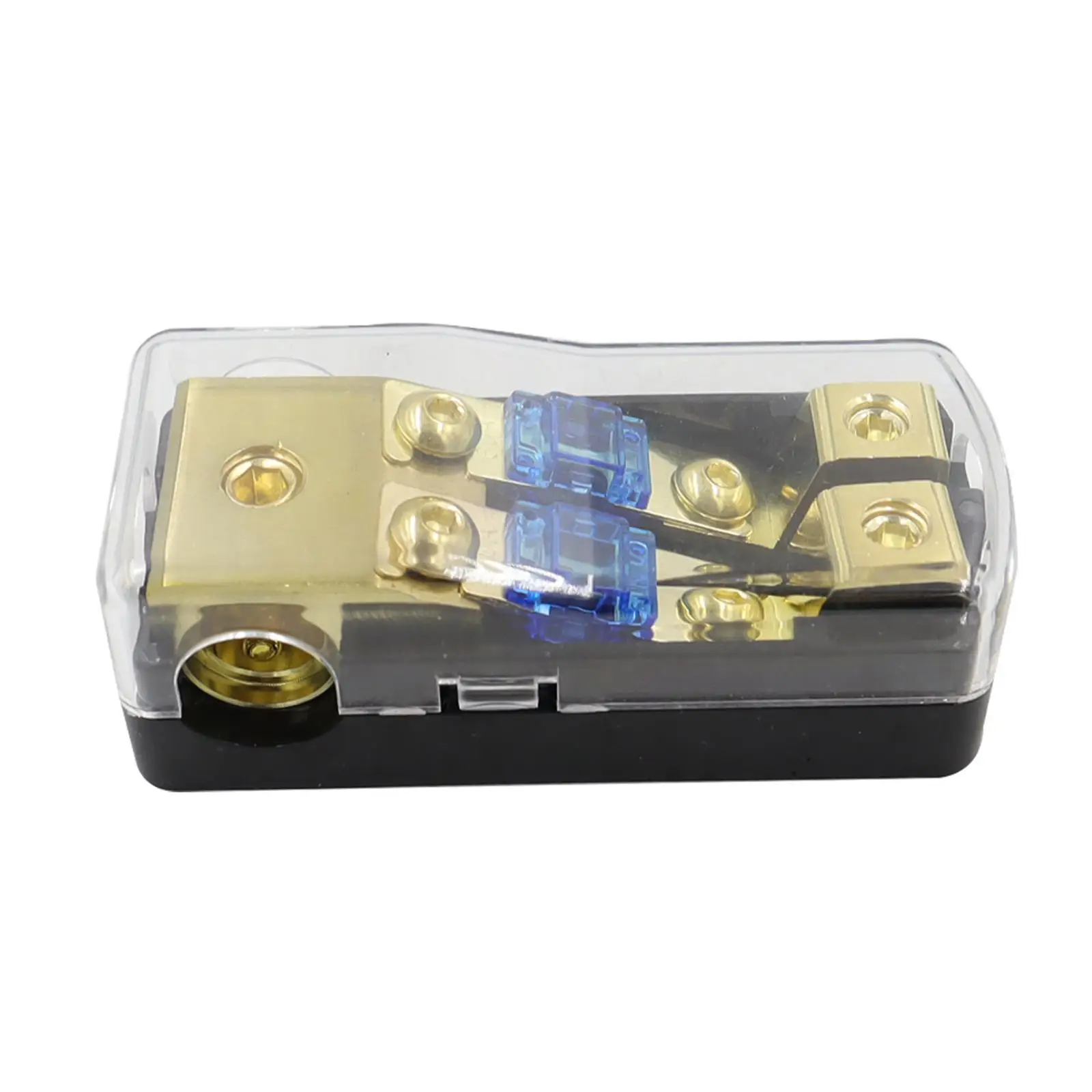 Compact Anl Fuse Holder, Power Distribution Block, 2 Way 0/2/ to 4/8 Gauges with 60A Mini Fuse
Compact Anl Fuse Holder, Power Distribution Block, 2 Way 0/2/ to 4/8 Gauges with 60A Mini Fuse
