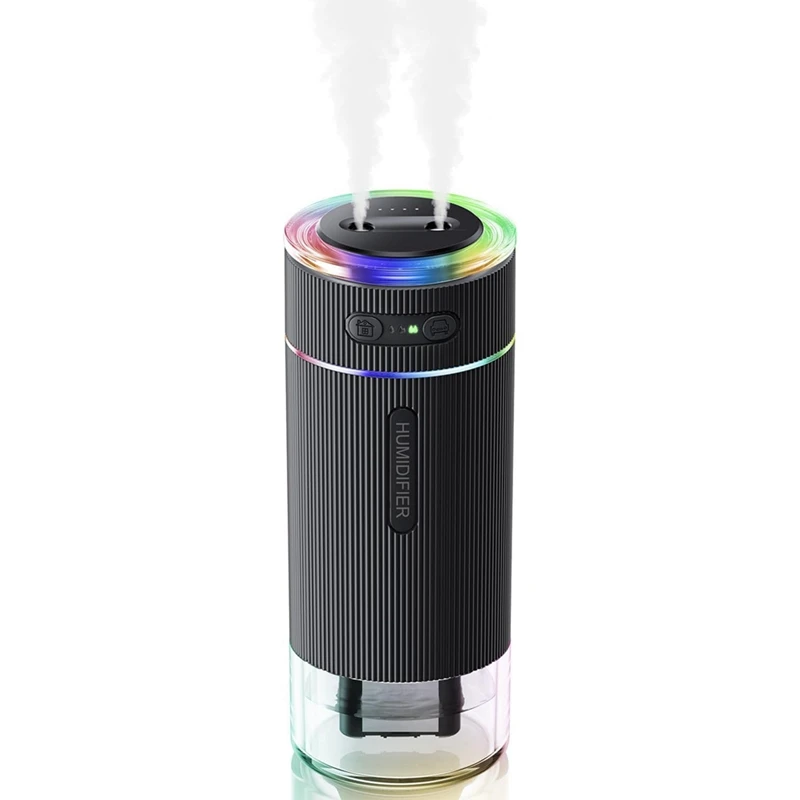 Portable Small Humidifier Forbedroom Dual Nozzle Large Cool Mist Mini Personal Desk Air Humidifiers Fortravel Black
Portable Small Humidifier Forbedroom Dual Nozzle Large Cool Mist Mini Personal Desk Air Humidifiers Fortravel Black